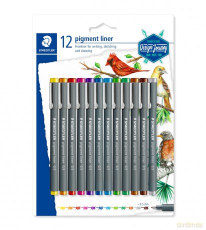 Staedtler - Pigment Liner Colours (30805SBK12)