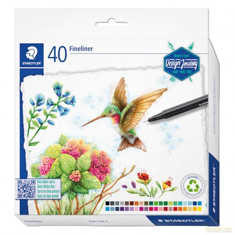 Staedtler - Triplus Fineliner - 40 pcs (334 C40-C)