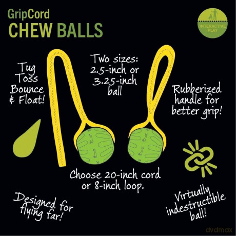 Starmark - GripCord Chew Ball - M/L