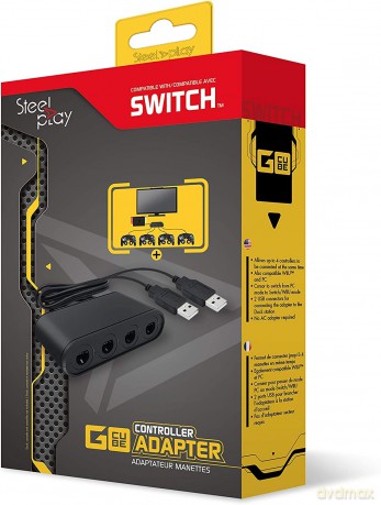 Steelplay GamecubeÂŽ Controllers Adapter Switch