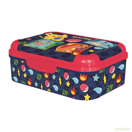 Stor - POKEMON Asker Lunch Box Śniadaniówka - 17 x 13.5 x 6.2 cm