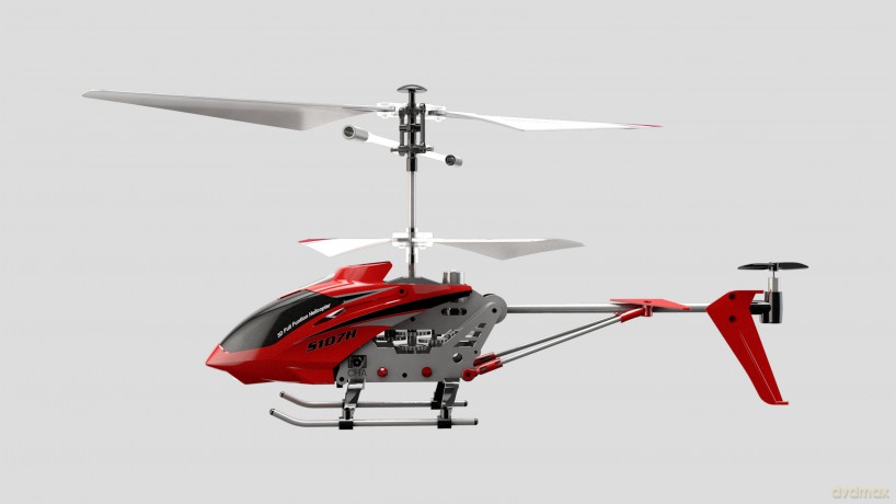 Syma - R/C S107H Helicopter 2.4GHz 23 cm Red - (50402)