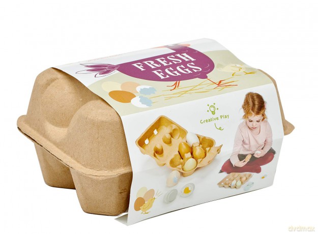 Tender Leaf - Wooden Eggs in Tray - (TL8285)