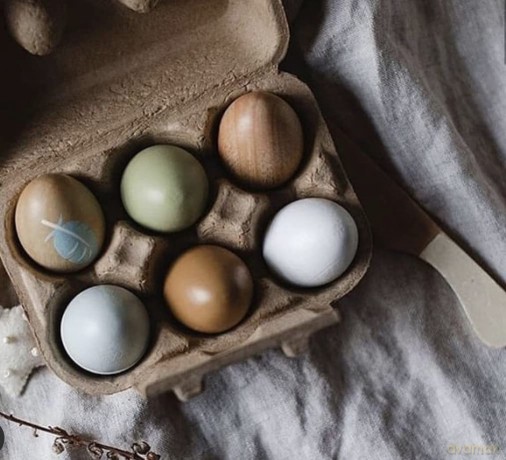Tender Leaf - Wooden Eggs in Tray - (TL8285)