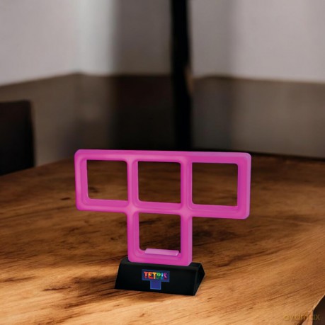 Tetris - Purple Neon Light - Purple - 21cm x 14cm