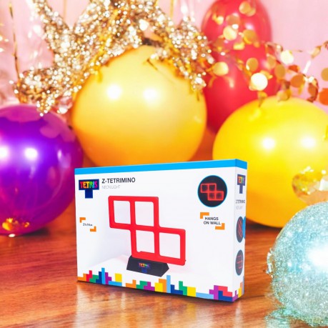 Tetris - Red Neon Light - Red - 21cm x 14cm