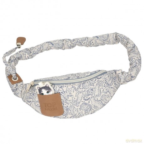 Topmodel - Crossbag CAT LOVE - Light Blue and Cream (413274)