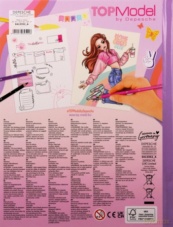 Topmodel - Mood Colouring Book With Light (413352)