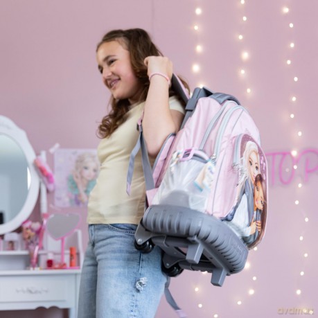 Topmodel - School Backpack Trolley MY BFF - Pink-Grey - 50x34x24 cm (413317)