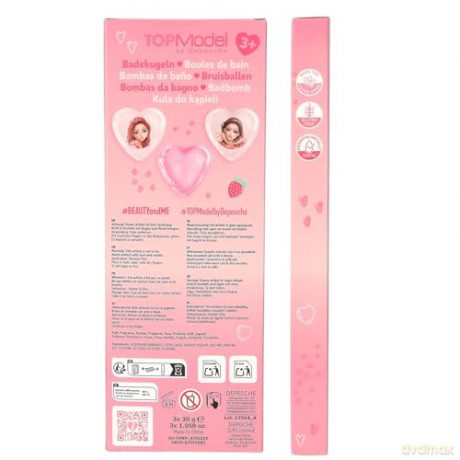 Topmodel - TOPModel Printed Bathfizzers BEAUTY and ME - White, Pink - 30g each