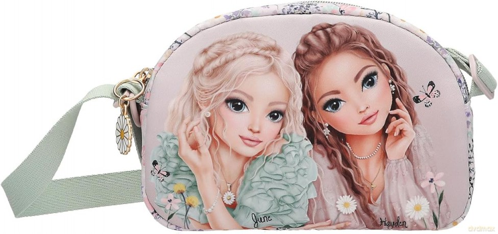 Topmodel - TOPModel Shoulder Bag SUMMER FEELING - Soft pink and sage green - Small (413312)