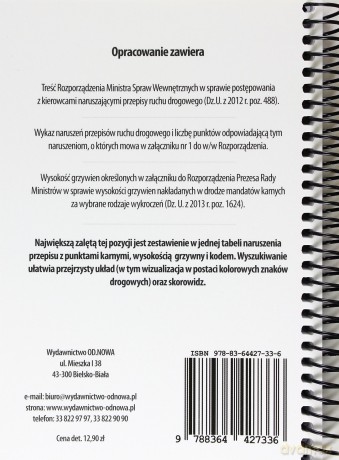 Taryfikator mandatów i punktów karnych w.2014 [KSIĄŻKA]