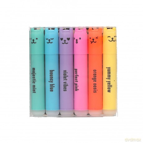 Trend - PENfection Mini Highlighter - Pastel yellow, orange, pink, purple, green, blue - Mini