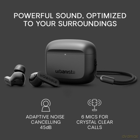 Urbanista - Palo Alto in-ear Headphones w. Adaptive ANC