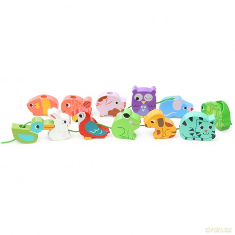 Vilac - Wooden beads - Animals (1504)
