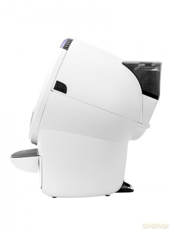 Whisker - Litter Hopper with Bonnet - White
