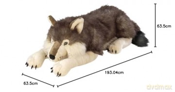 Maskotka Wild Republic - Plush Toy Jumbo Cuddlekins 76 cm Wolf (808064)