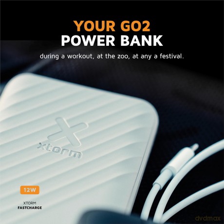 Xtorm - 12W FastCharge Go2 Powerbank 5.000 - Ash White