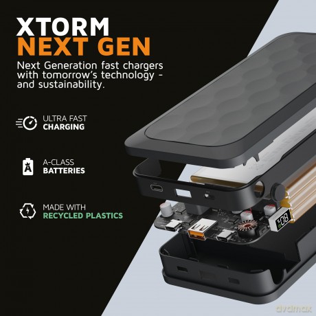 Xtorm - Power Bank USB-C PD 67W 45.000mAh 2xUSB-C Black