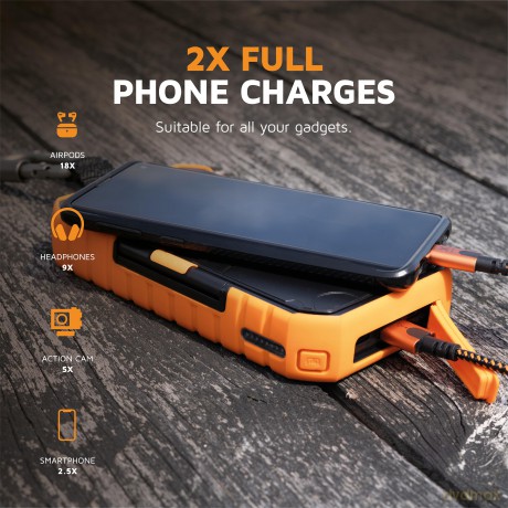 Xtorm - XR203 Rugged Solar Powerbank 20W - 10.000mAh
