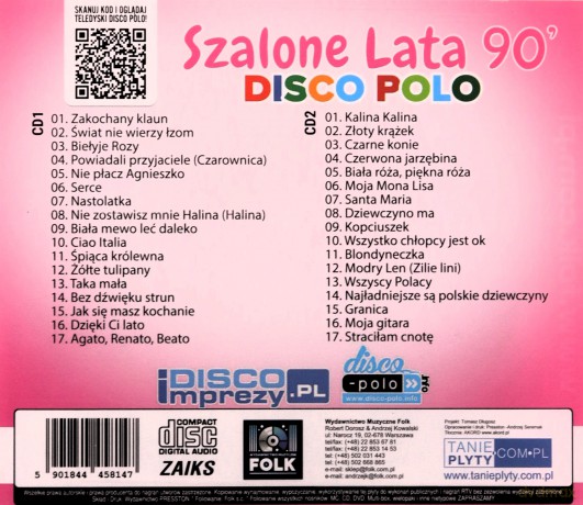 Szalone lata 90 disco polo vol.1 