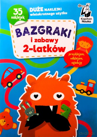 Bazgraki i zabawy 2-latków. Kapitan Nauka. Bazgraki [KSIĄŻKA]