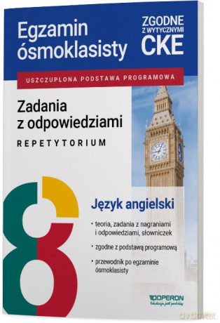 Egzamin ósmoklasisty 2026 Język angielski Zadania z odpowiedziami Repetytorium [KSIĄŻKA]