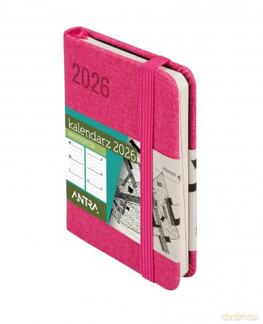 Kalendarz 2026 Awangarda A7 TDW różowy [KALENDARZ]
