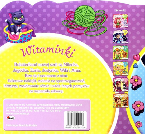 Witaminki Jagódka + 55 naklejek [KSIĄŻKA]