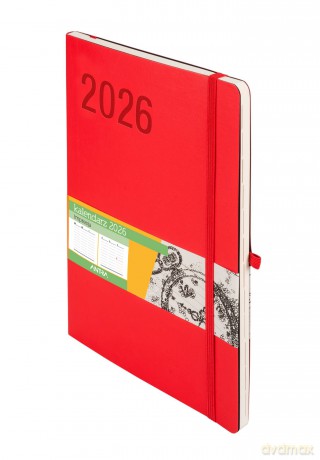 Kalendarz 2026 Impresja B5 TDW czerwony [KALENDARZ]