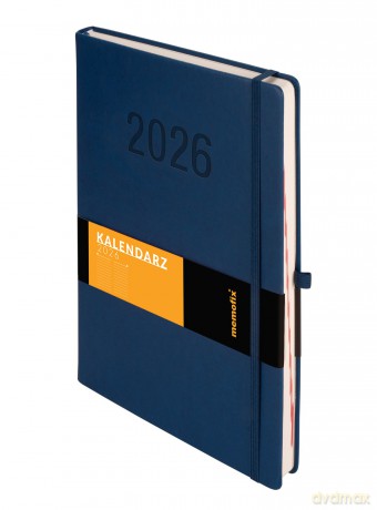 Kalendarz 2026 Memofix A4 DNS granatowy [KALENDARZ]