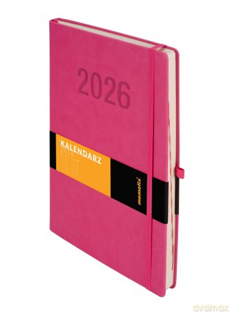 Kalendarz 2026 Memofix A4 DNS różowy [KALENDARZ]