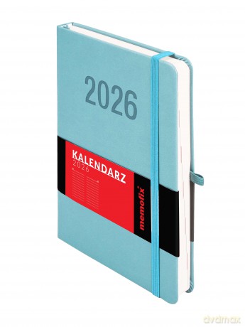 Kalendarz 2026 Memofix A5 DNS błękitny [KALENDARZ]