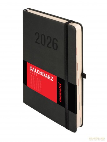 Kalendarz 2026 Memofix A5 DNS czarny [KALENDARZ]