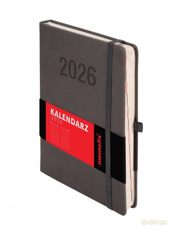 Kalendarz 2026 Memofix A5 DNS grafitowy [KALENDARZ]