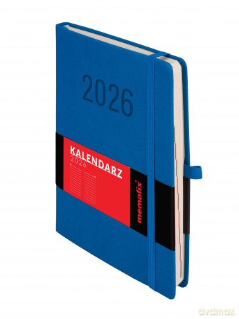 Kalendarz 2026 Memofix A5 DNS niebieski [KALENDARZ]