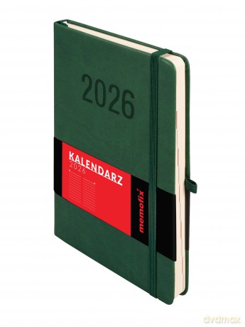 Kalendarz 2026 Memofix A5 DNS zielony [KALENDARZ]