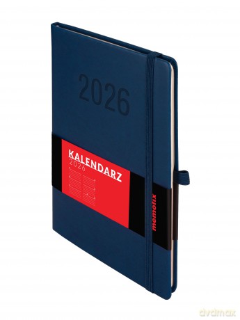 Kalendarz 2026 Memofix A5 TDW granatowy [KALENDARZ]