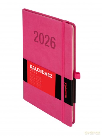 Kalendarz 2026 Memofix A5 TDW różowy [KALENDARZ]