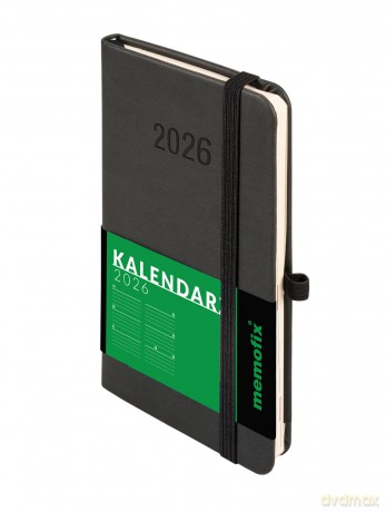 Kalendarz 2026 Memofix A6 TDW czarny [KALENDARZ]