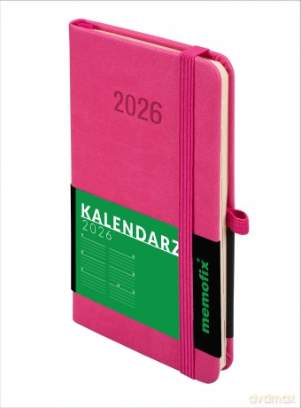Kalendarz 2026 Memofix A6 TDW różowy [KALENDARZ]