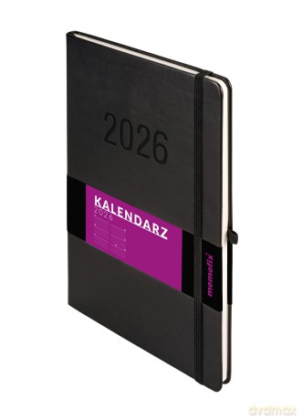 Kalendarz 2026 Memofix B5 TDW czarny [KALENDARZ]