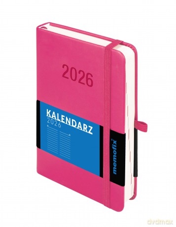 Kalendarz 2026 Memofix B6 DNS różowy [KALENDARZ]