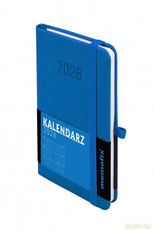 Kalendarz 2026 Memofix B6 TDW niebieski [KALENDARZ]