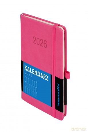 Kalendarz 2026 Memofix B6 TDW różowy [KALENDARZ]