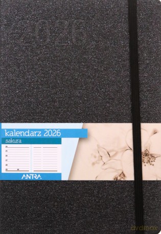 Kalendarz 2026 Sakura A5 TDW czarny [KALENDARZ]