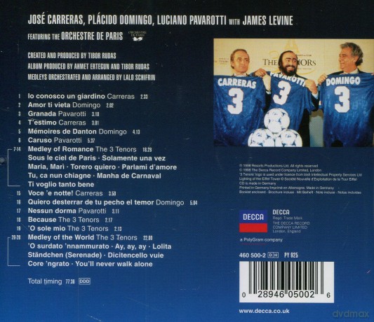 Three Tenors: Paris 98 [CD]
