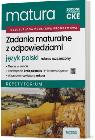 Matura 2026 Język polski Zadania maturalne z odpowiedziami Zakres rozszerzony Repetytorium - Urszula Jagiełło, Renata Janicka-Szyszko, Aleksandra Marzec [KSIĄŻKA]