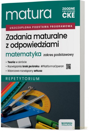 Matura 2026 Matematyka Zadania maturalne z odpowiedziami Zakres podstawowy Repetytorium - Adam Konstantynowicz, Anna Konstantynowicz, Małgorzata Pająk [KSIĄŻKA]