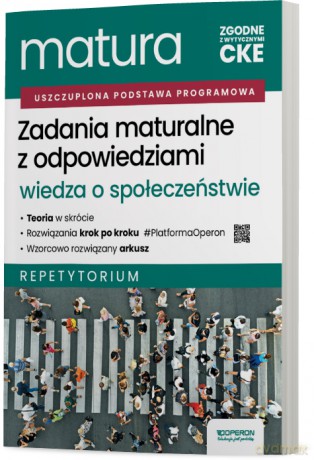 Matura 2026 Wiedza o społeczeństwie Zadania maturalne z odpowiedziami Repetytorium - Artur Derdziak [KSIĄŻKA]